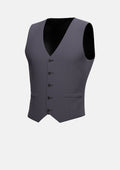 Shadow Grey Cotton Vest - SARTORO
