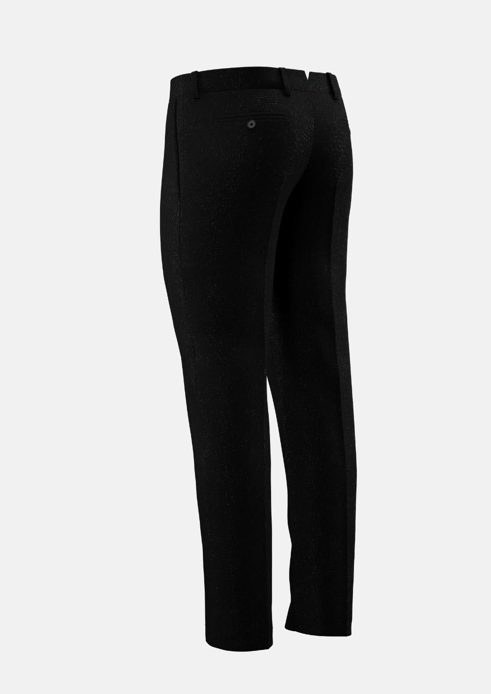 Shimmer Black Pants - SARTORO
