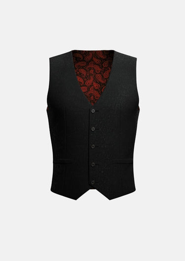 Shimmer Black Vest - SARTORO