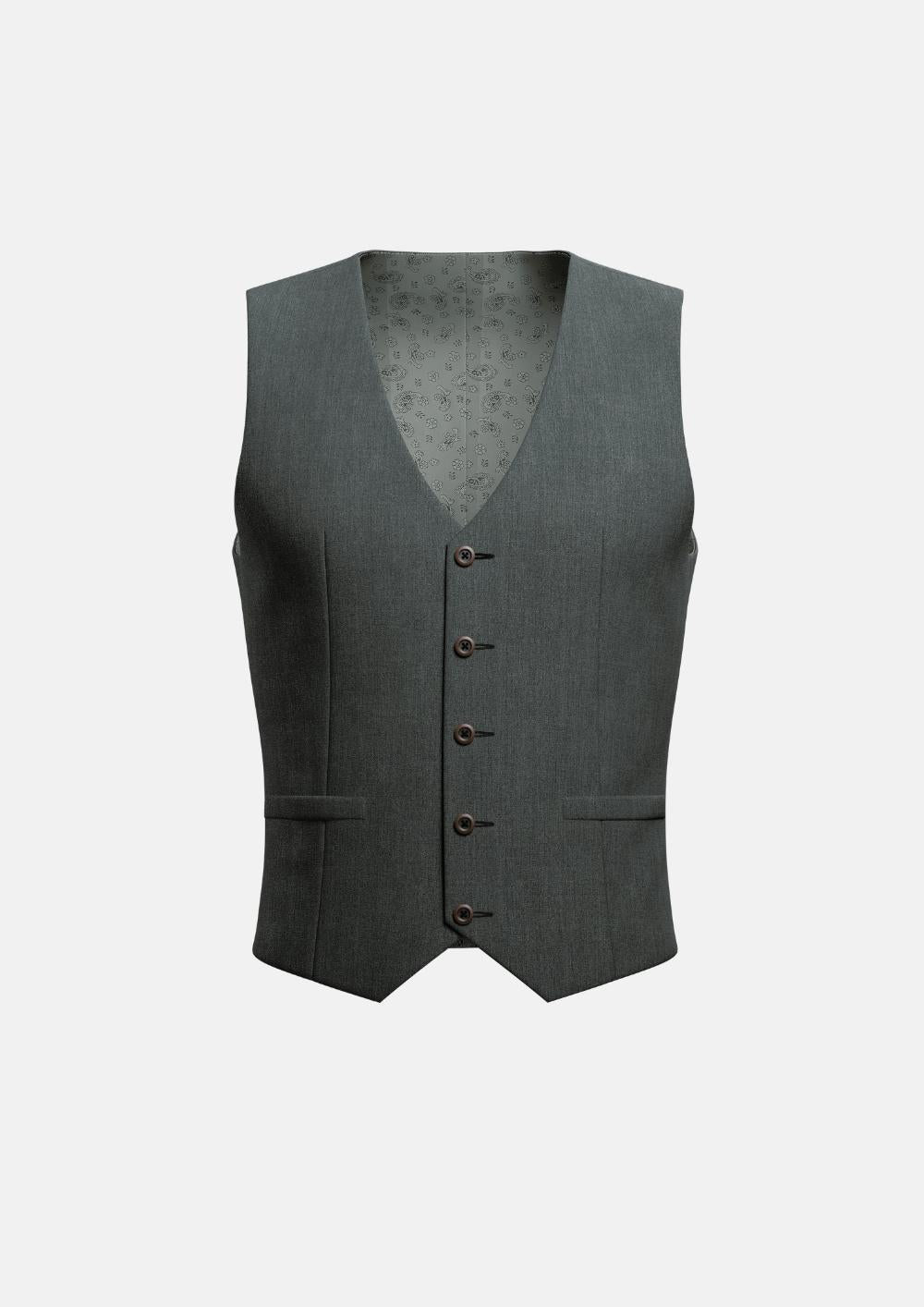 Shimmer Grey Vest - SARTORO