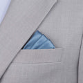 Silk Satin Air Force Blue Pocket Square - SARTORO