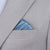 Silk Satin Air Force Blue Pocket Square - SARTORO