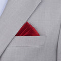 Silk Satin Burnt Red Pocket Square - SARTORO
