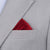 Silk Satin Burnt Red Pocket Square - SARTORO