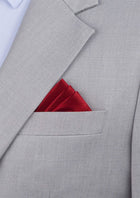 Silk Satin Burnt Red Pocket Square - SARTORO481