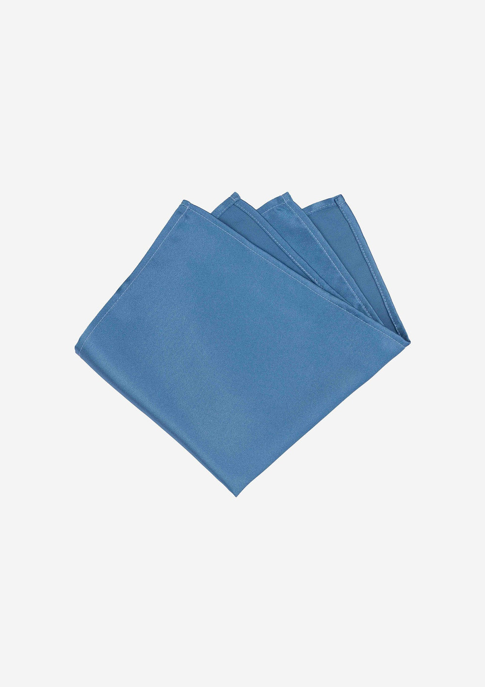 Silk Satin Carolina Blue Pocket Square - SARTORO