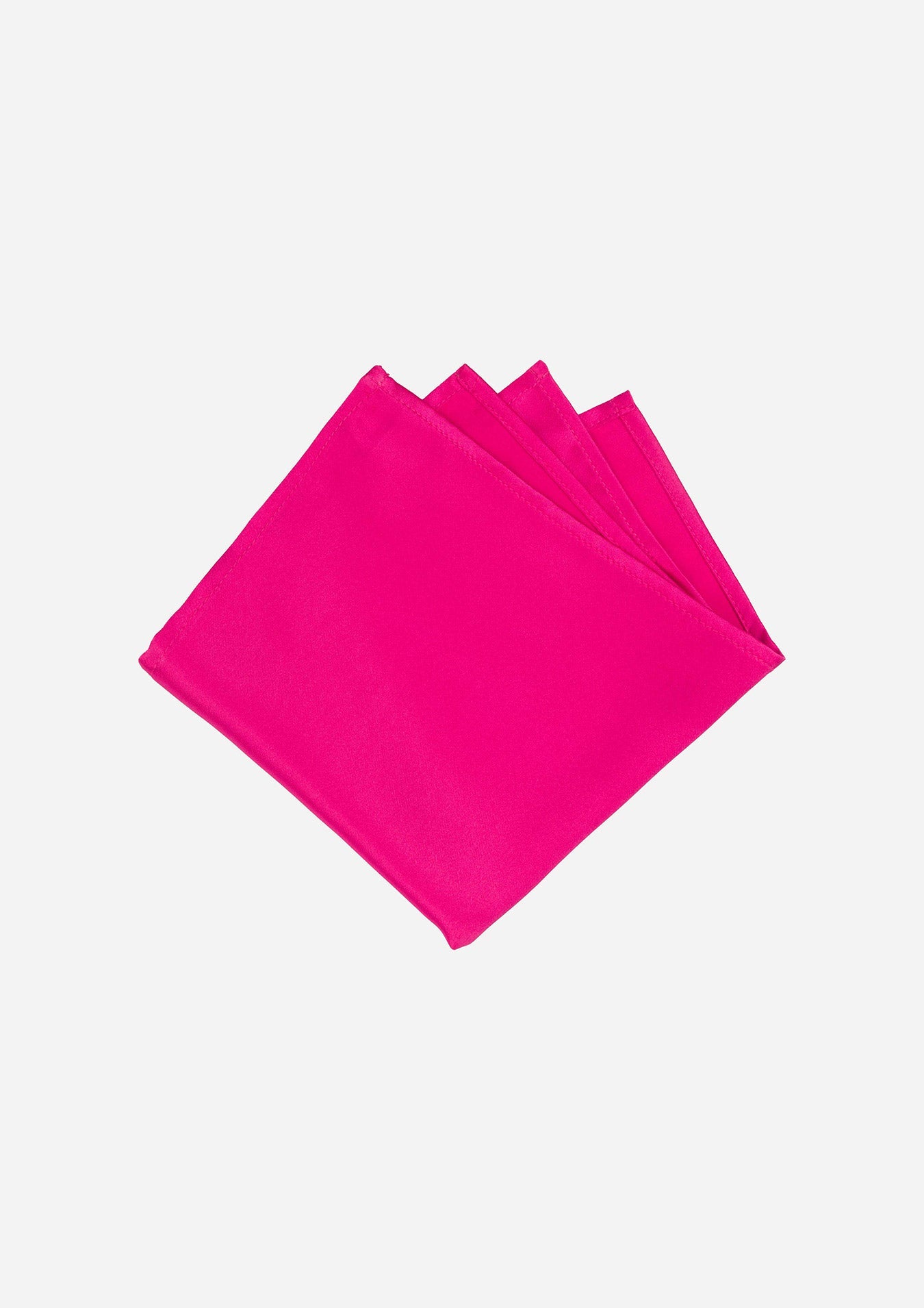 Silk Satin Cerise Pink Pocket Square - SARTORO