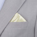 Silk Satin Champagne Gold Pocket Square - SARTORO