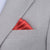 Silk Satin Crimson Red Pocket Square - SARTORO