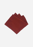 Silk Satin Garnet Red Pocket Square - SARTORO65