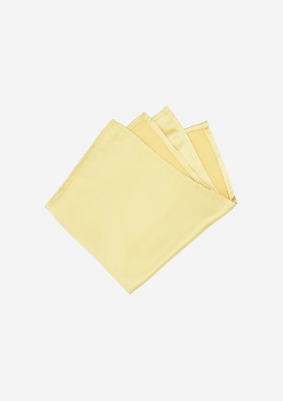 Silk Satin Gold Pocket Square - SARTORO
