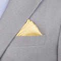 Silk Satin Gold Pocket Square - SARTORO