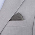 Silk Satin Graphite Grey Pocket Square - SARTORO