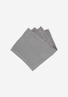 Silk Satin Grey Pocket Square - SARTORO30