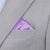 Silk Satin Lavender Purple Pocket Square - SARTORO