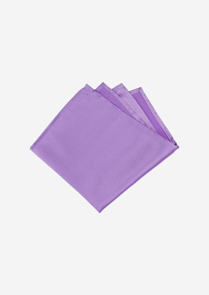 Silk Satin Lavender Purple Pocket Square - SARTORO913