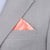 Silk Satin Light Coral Pocket Square - SARTORO