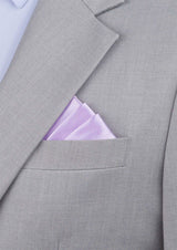 Silk Satin Lilac Pocket Square - SARTORO