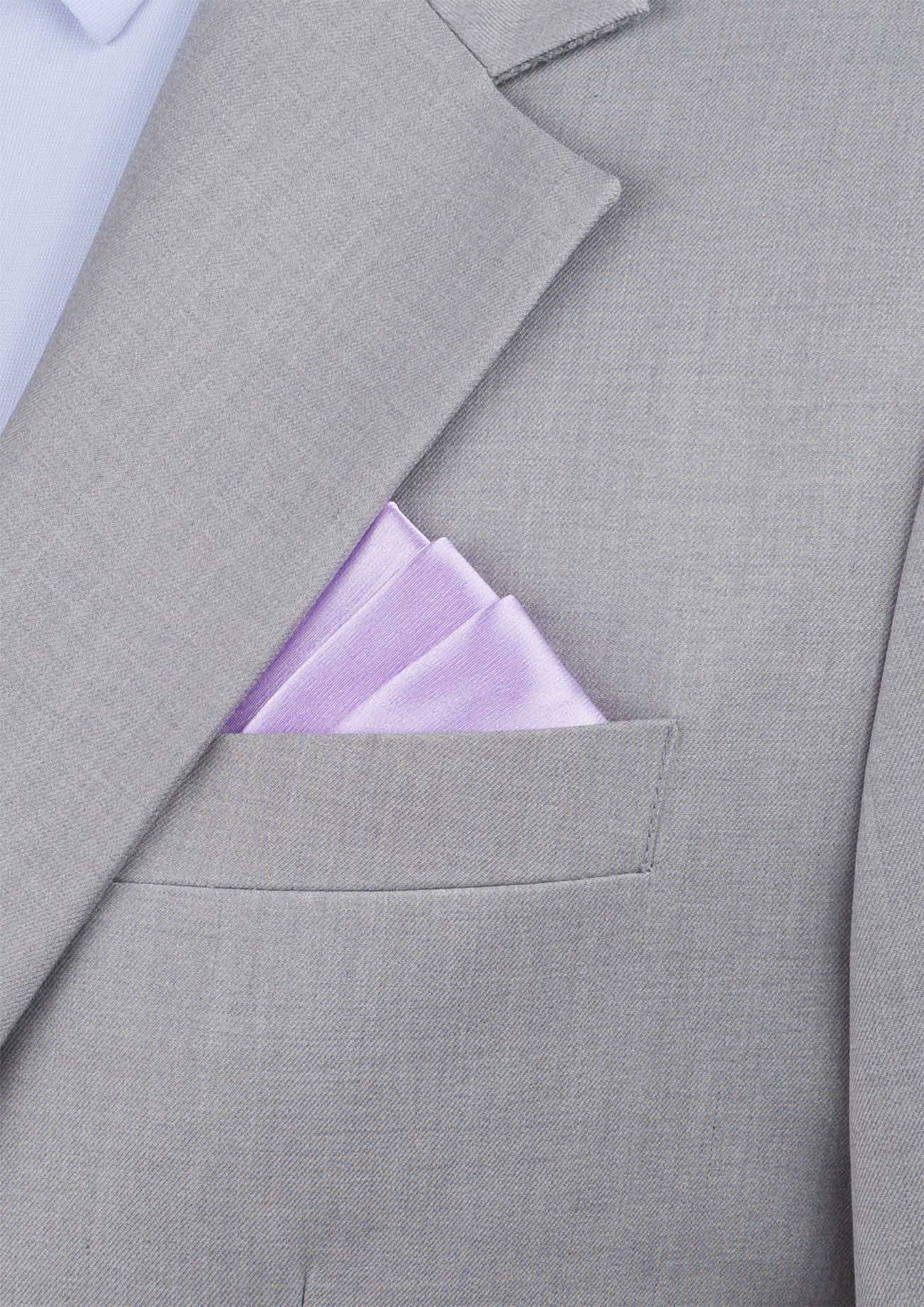 Silk Satin Lilac Pocket Square