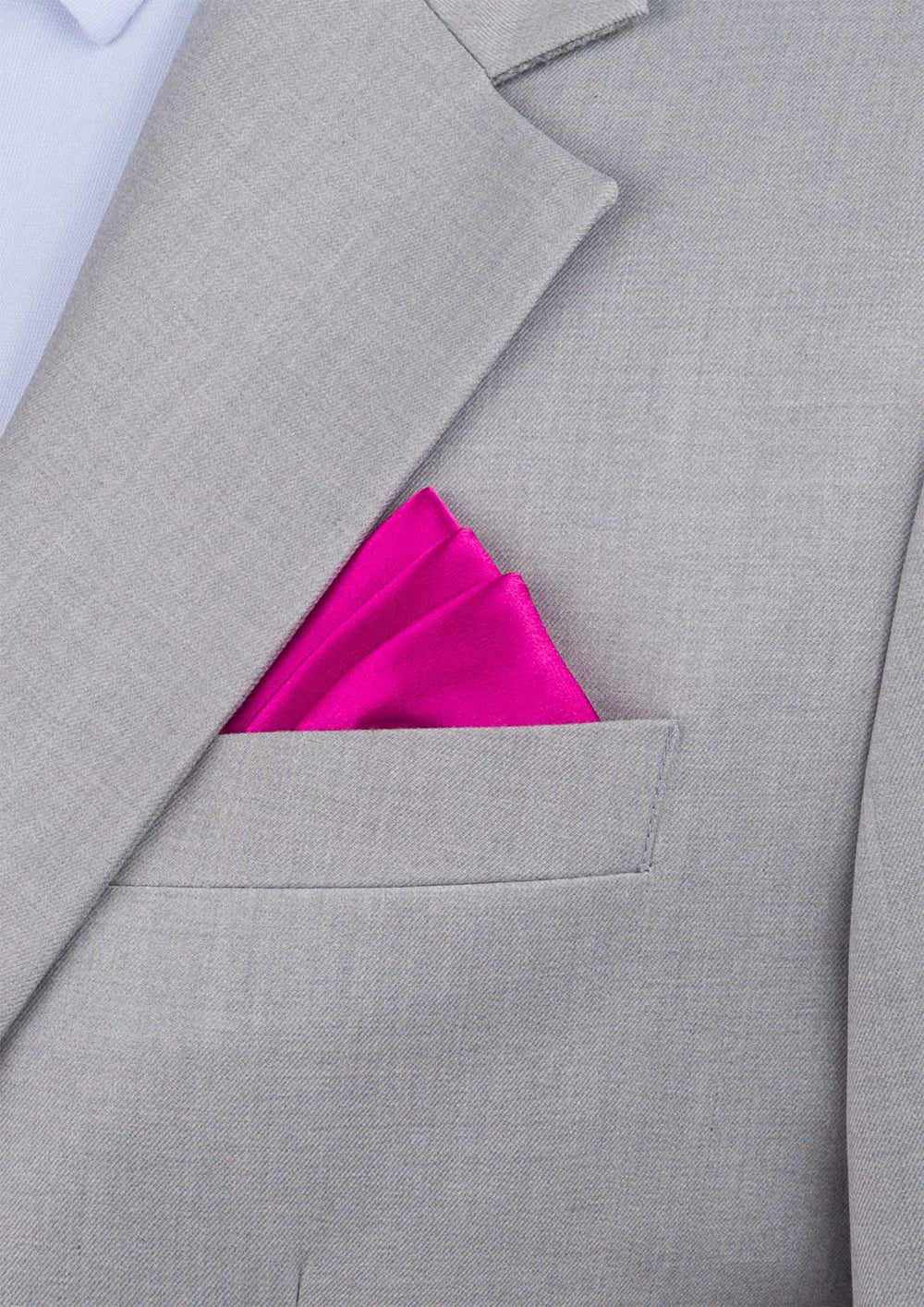 Magenta Satin Pocket Square89