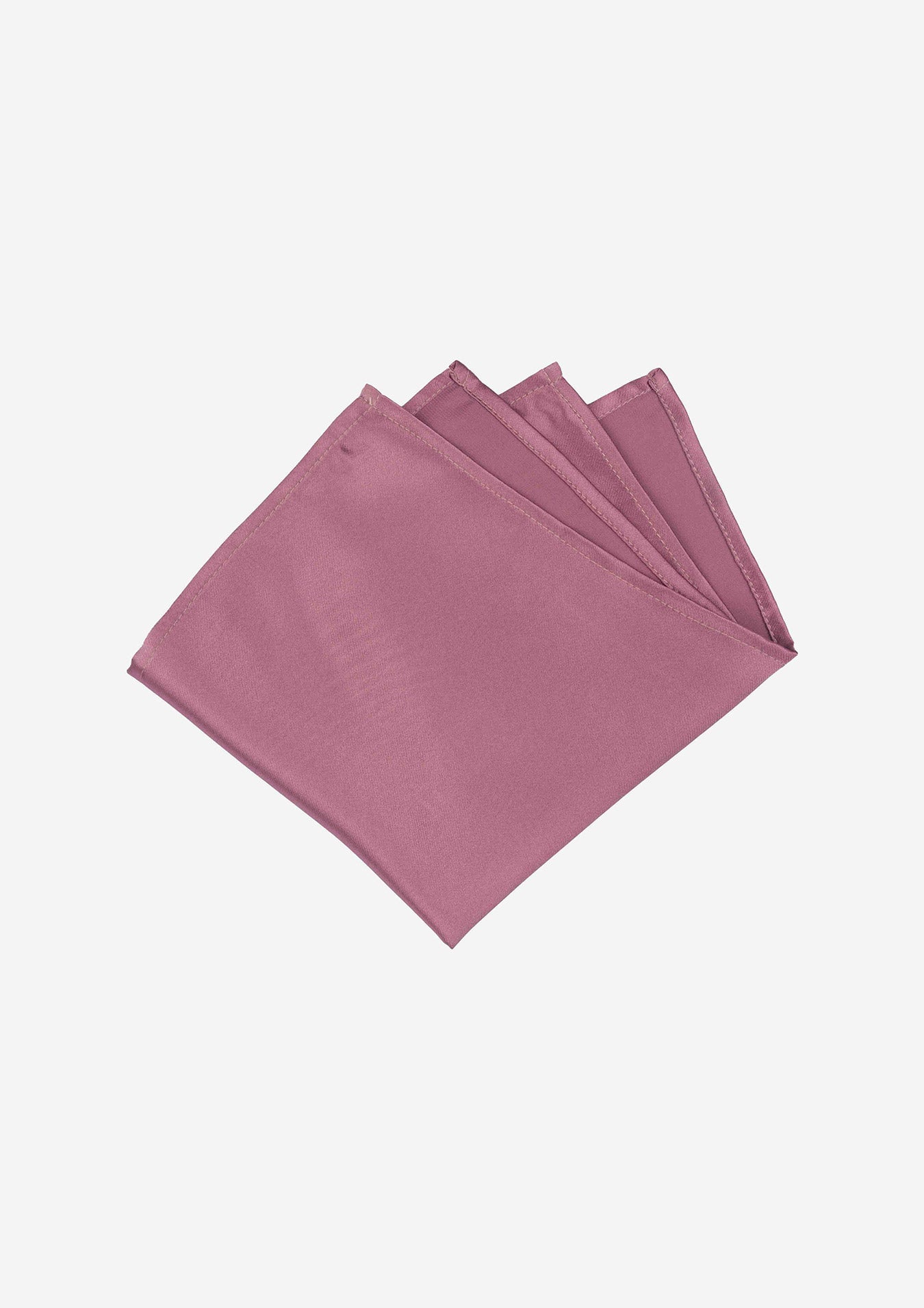 Silk Satin Opera Mauve Pocket Square - SARTORO