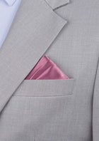 Silk Satin Opera Mauve Pocket Square - SARTORO857