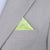 Silk Satin Pear Green Pocket Square - SARTORO