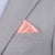 Silk Satin Pink Coral Pocket Square - SARTORO