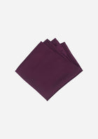 Silk Satin Plum Pocket Square - SARTORO6