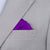 Silk Satin Purple Pocket Square - SARTORO