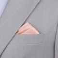 Silk Satin Rose Gold Pocket Square - SARTORO