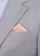 Silk Satin Rose Gold Pocket Square - SARTORO646