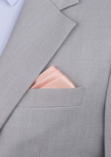 Silk Satin Rose Gold Pocket Square - SARTORO