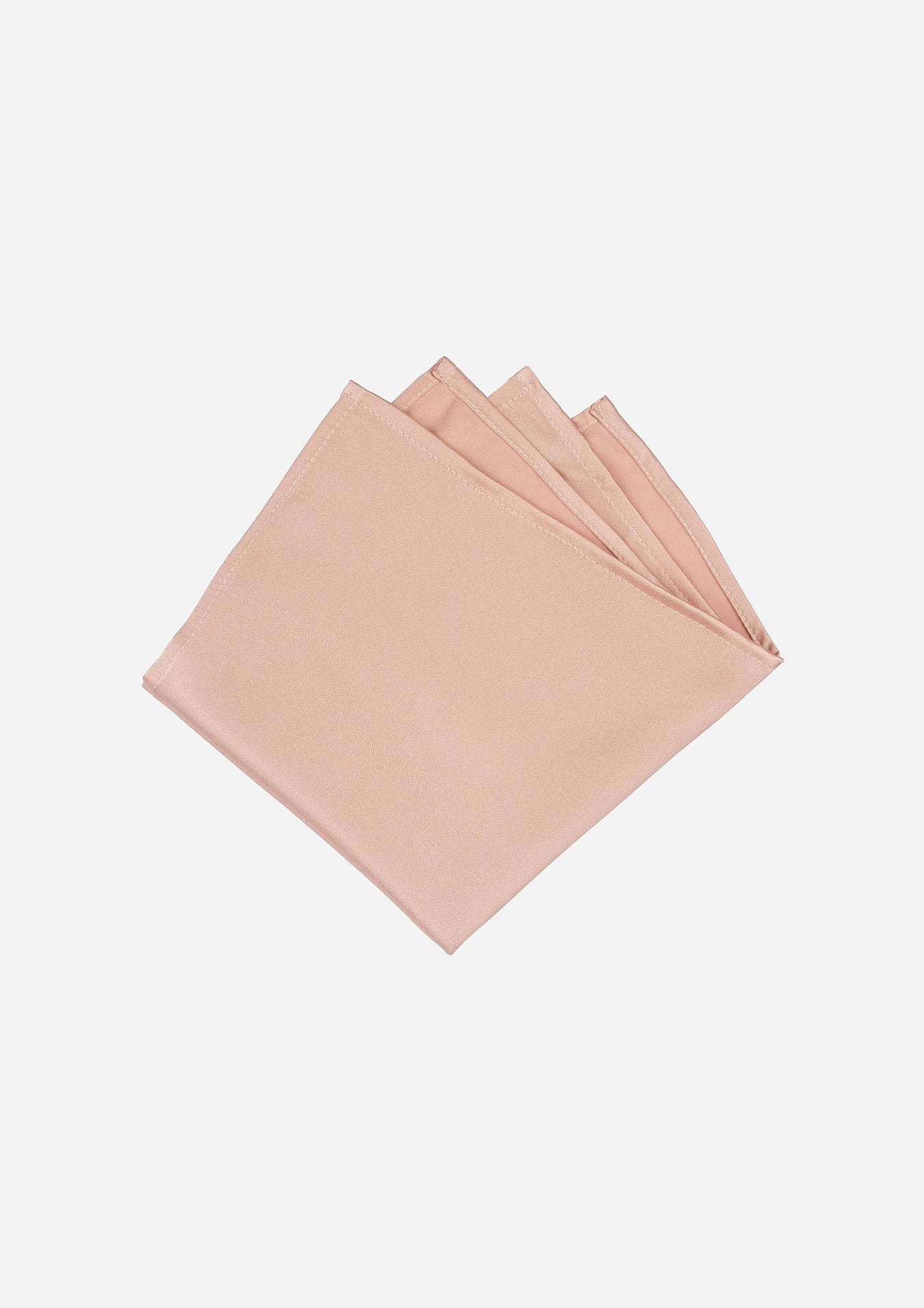 Silk Satin Rose Gold Pocket Square - SARTORO