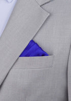 Silk Satin Royal Blue Pocket Square - SARTORO218