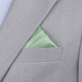 Silk Satin Sage Green Pocket Square - SARTORO