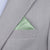 Silk Satin Sage Green Pocket Square - SARTORO