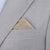 Silk Satin Silver Fox Pocket Square - SARTORO