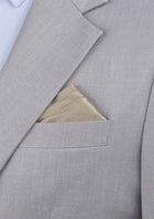 Silk Satin Silver Fox Pocket Square - SARTORO784