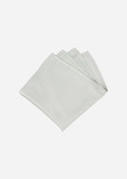 Silk Satin Silver Pearl Pocket Square - SARTORO837