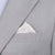 Silk Satin Silver Pearl Pocket Square - SARTORO