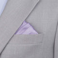 Silk Satin Thistle Purple Pocket Square - SARTORO