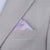 Silk Satin Thistle Purple Pocket Square - SARTORO