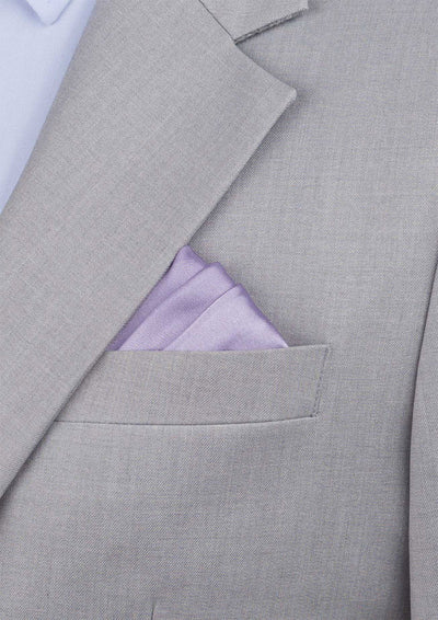 Silk Satin Thistle Purple Pocket Square - SARTORO