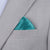 Silk Satin Turkish Blue Pocket Square - SARTORO