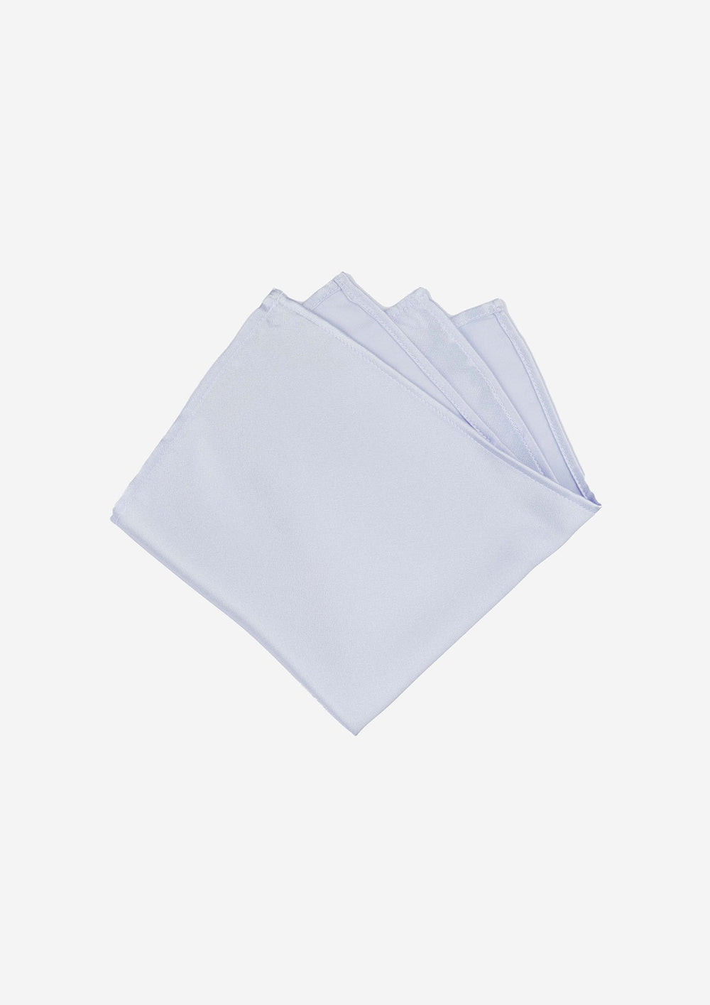 Silk Satin White Pocket Square - SARTORO