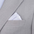 Silk Satin White Pocket Square - SARTORO