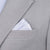 Silk Satin White Pocket Square - SARTORO