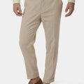 Simply Taupe Linen Pants - SARTORO