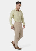 Simply Taupe Linen Pants - SARTORO820